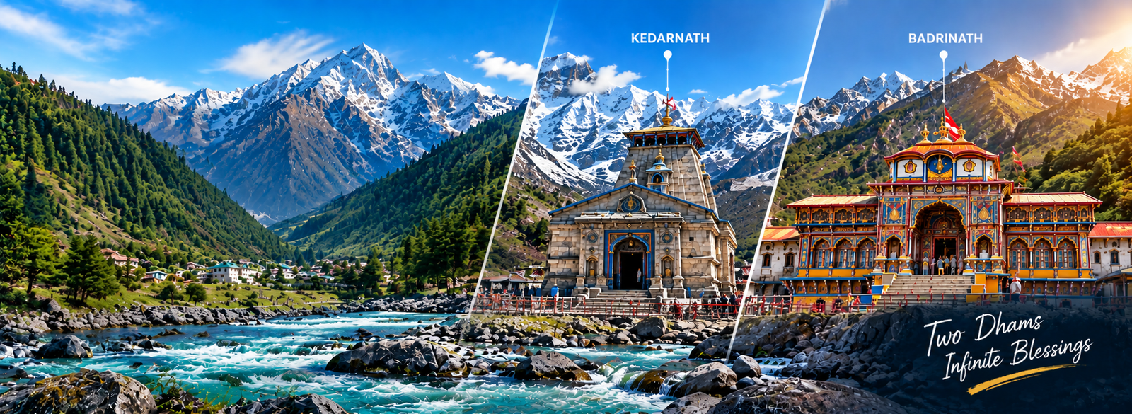 Kedarnath and Badrinath temples